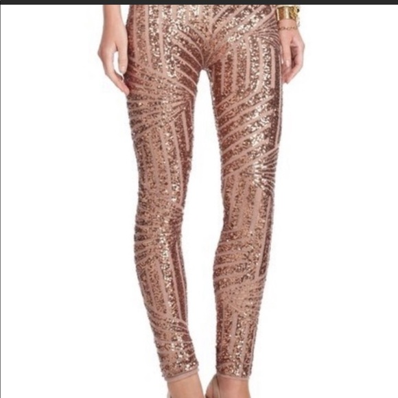 BCBG MAXAZRIA SEQUIN PANT/LEGGING - Medium - Picture 2 of 9